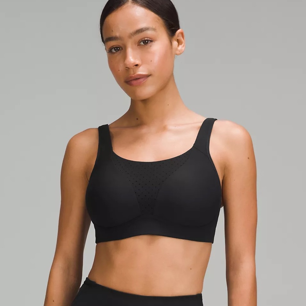 lululemon run times Black Sports Bra